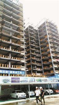 裝配式鋼結構住宅項目 柳州蓮花城保障性住房6號樓封頂